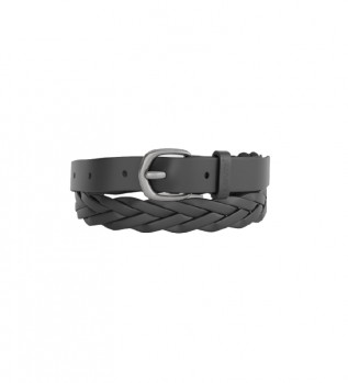 cintura-in-pelle-intrecciata-nera