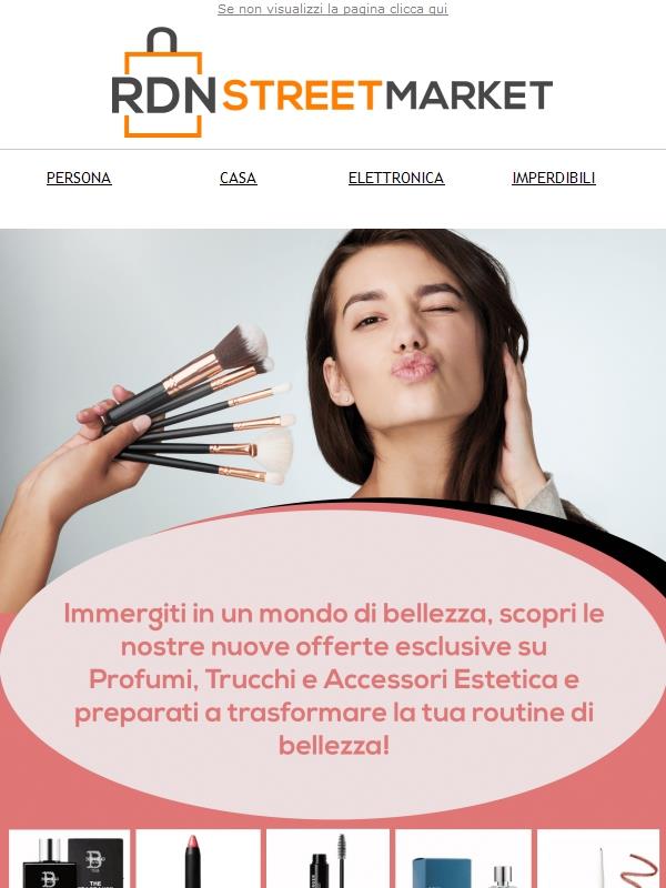 Profumi, trucchi e accessori estetica a prezzi mai visti su RDN!