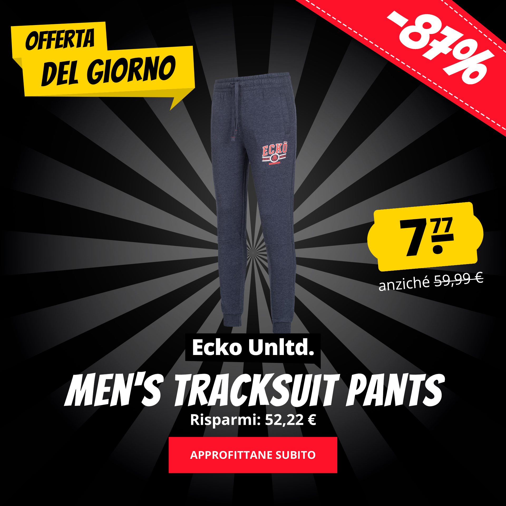 Ecko Unltd. Men's Tracksuit Pants  solo 7,77 €