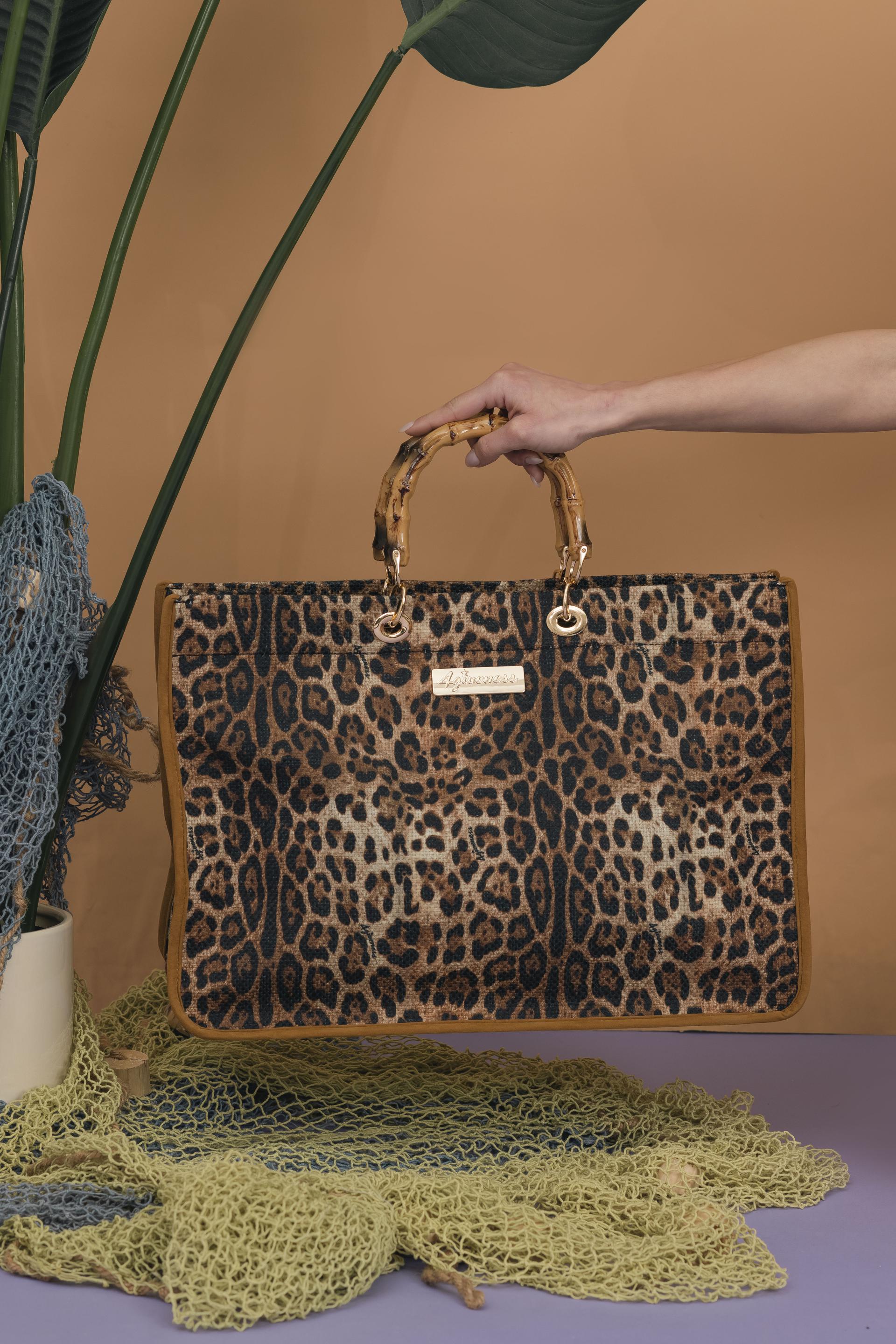 spotted beach bag
