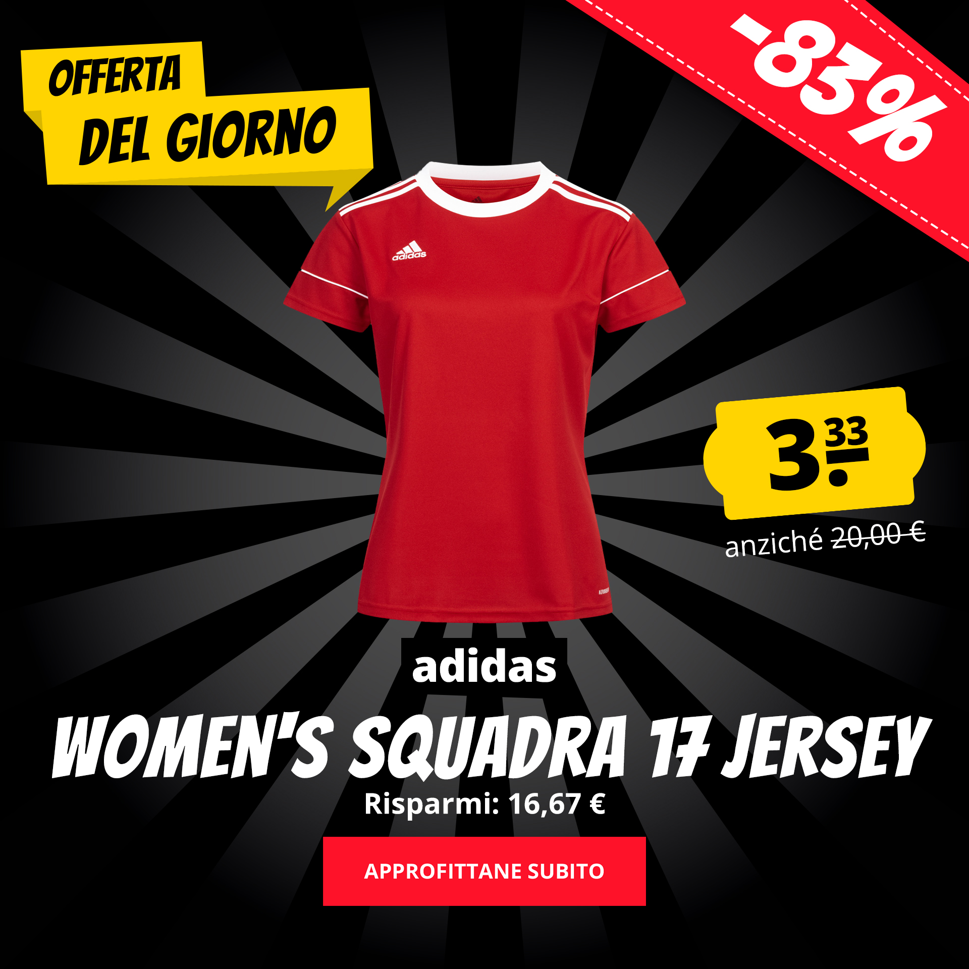 adidas Women's Squadra 17 Jersey solo 3,33 €