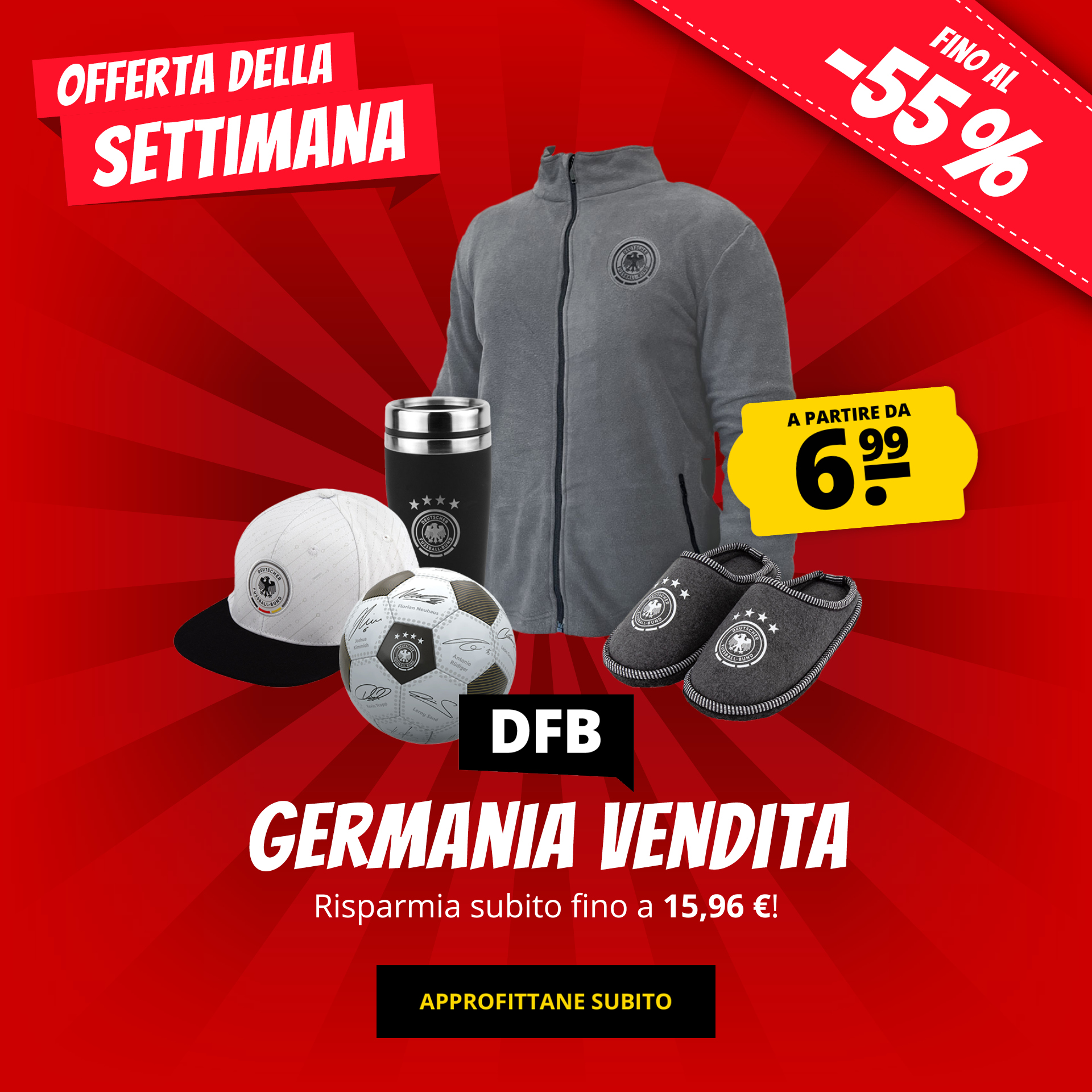 DFB Germania Vendita a partire da 6,99 € acquista a prezzi convenienti su ScontoSport!