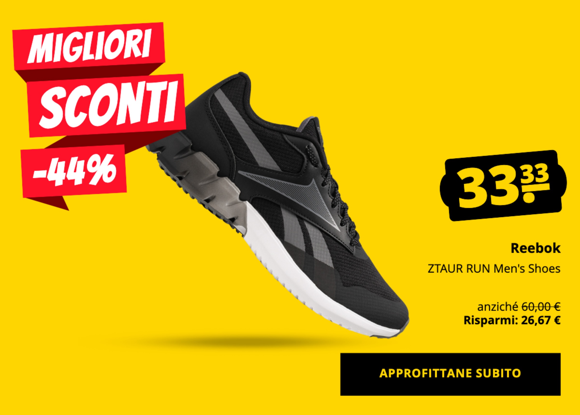 REEBOK ZTAUR RUN Men's Shoes solo 33,33 €!