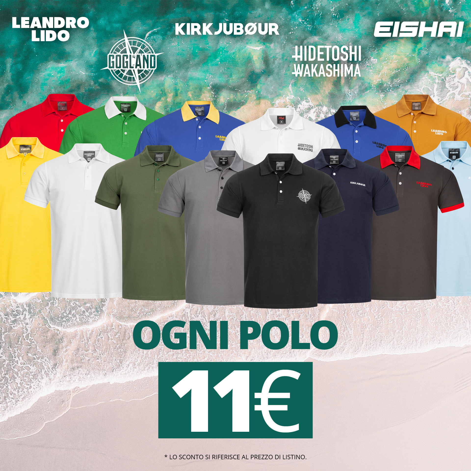  Ogni polo 11€ solo 11 €