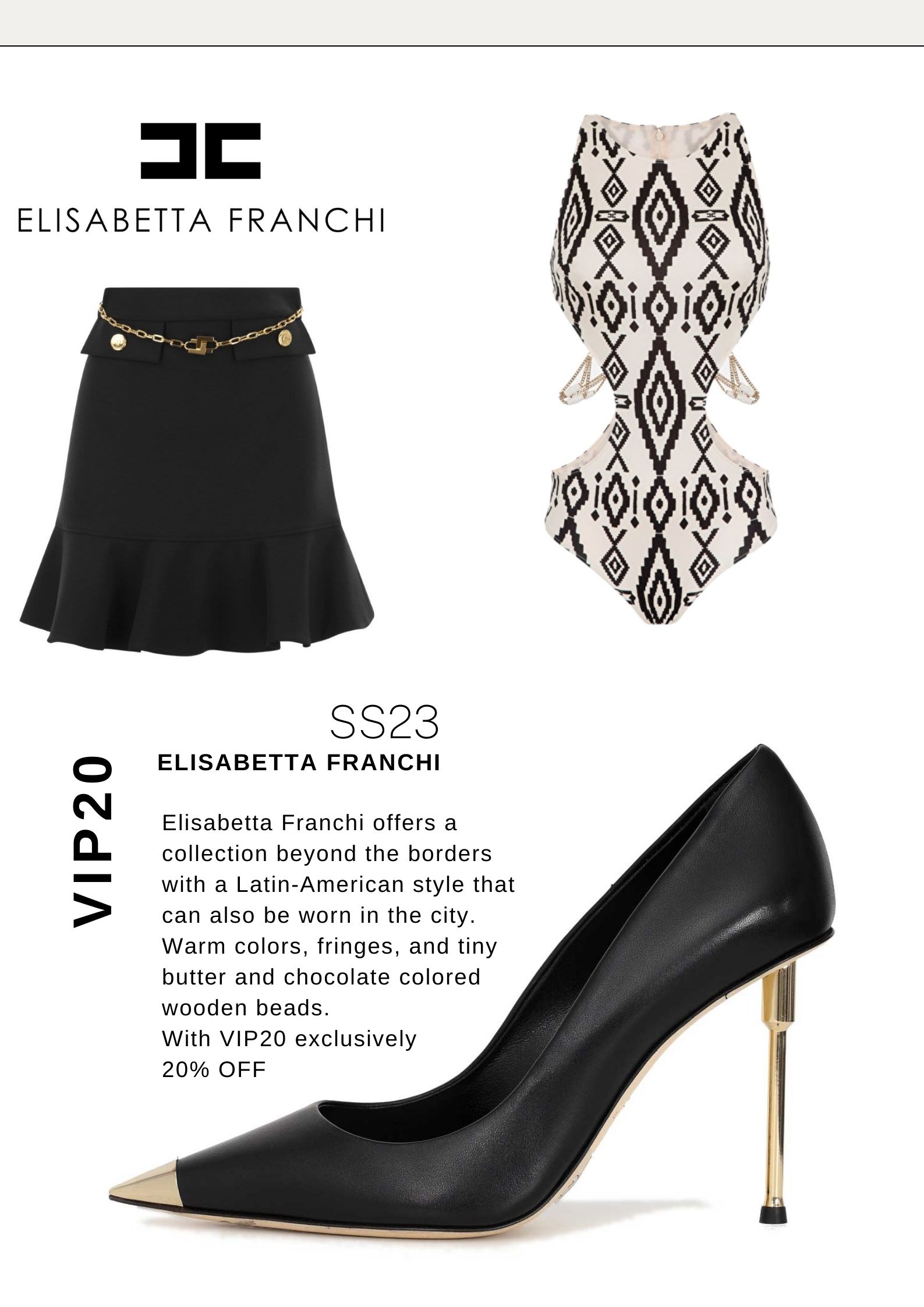SS23 Etnic style with Elisabetta Franchi