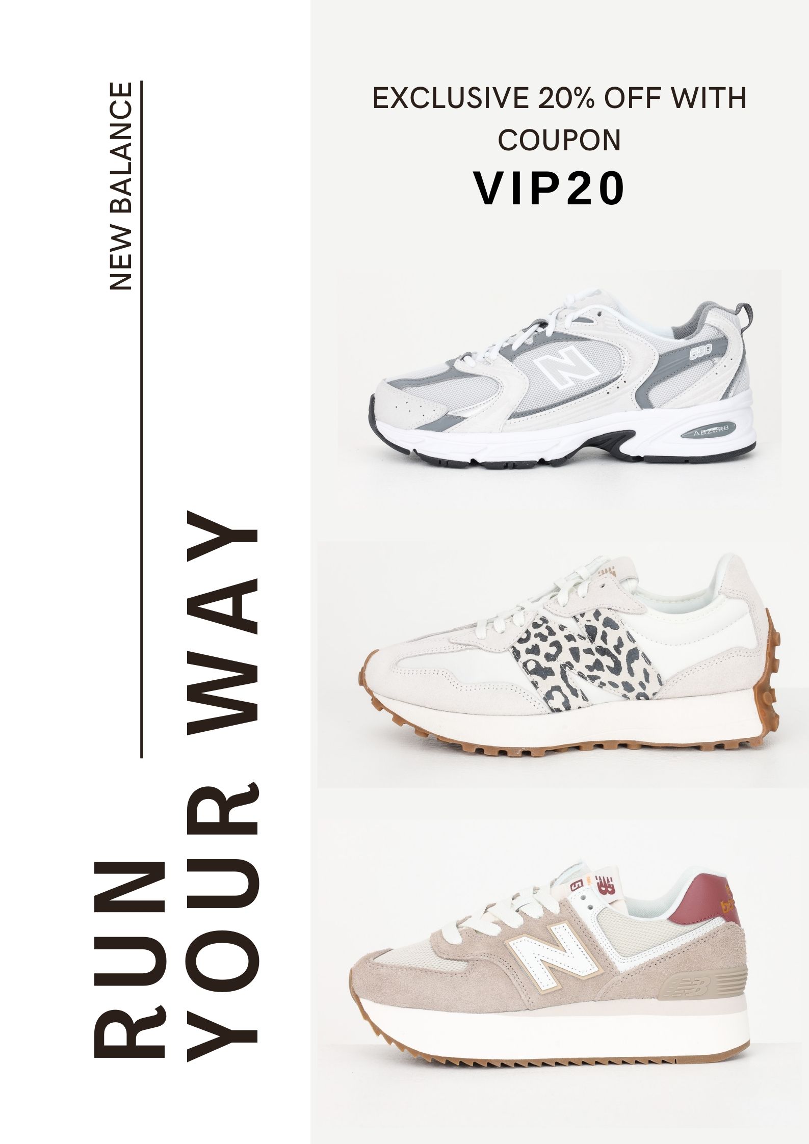 20%OFF on New Balance 