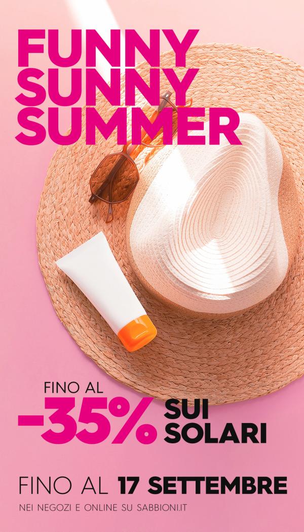 Fino a -35% sui solari da Sabbioni