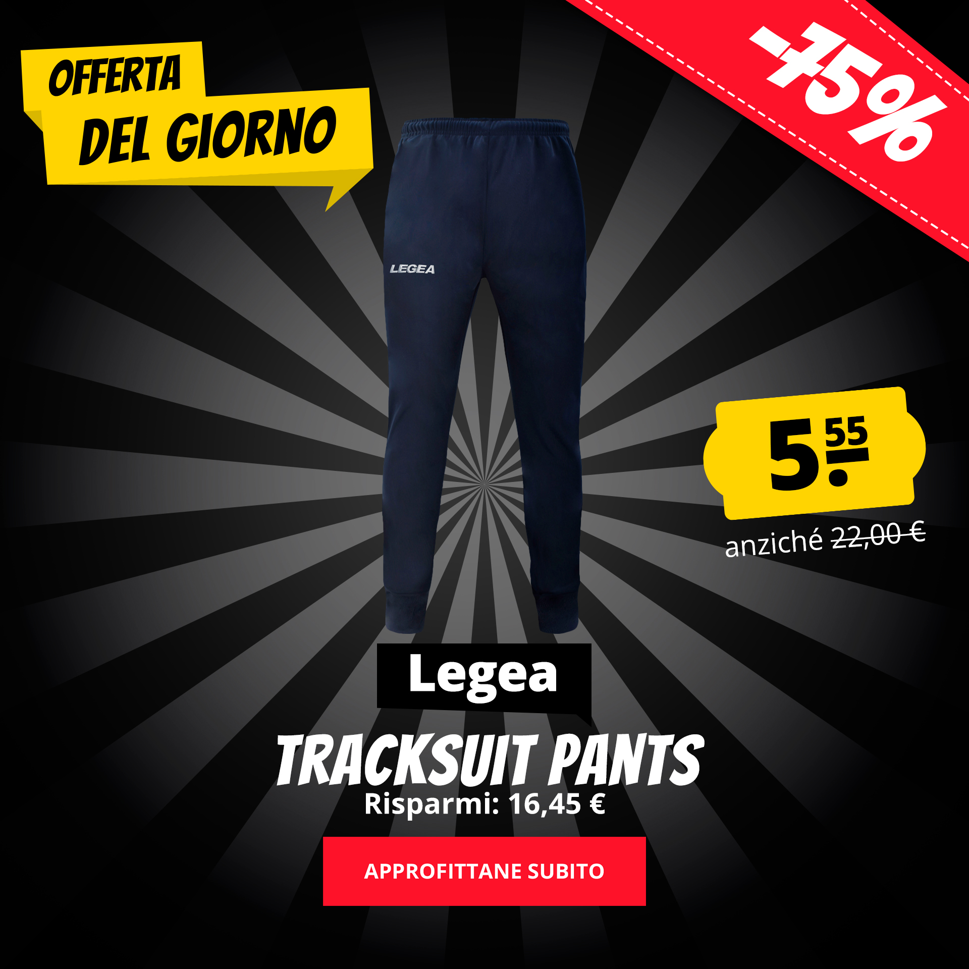 Legea Tracksuit Pants solo 5,55 €
