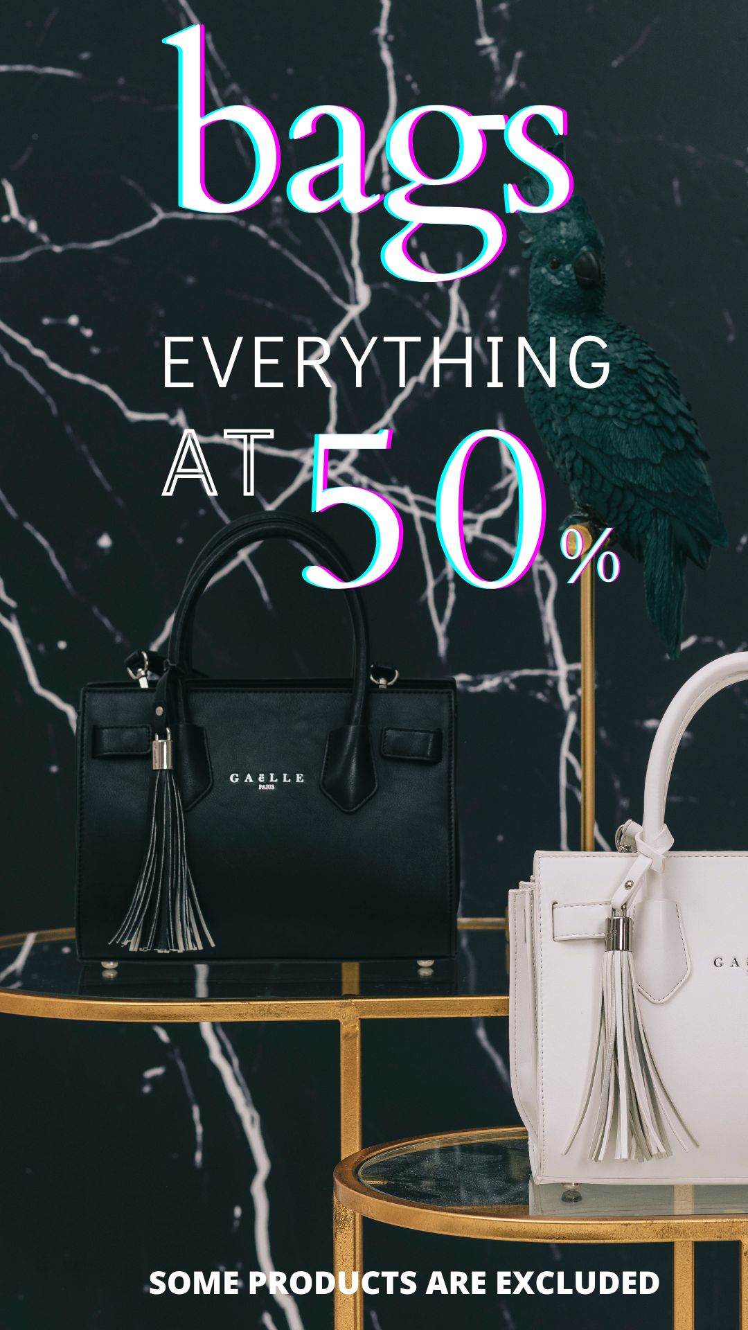 50% OFF on Branded Bags 