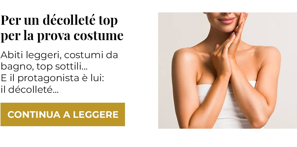 Per un décolleté top per la prova costume