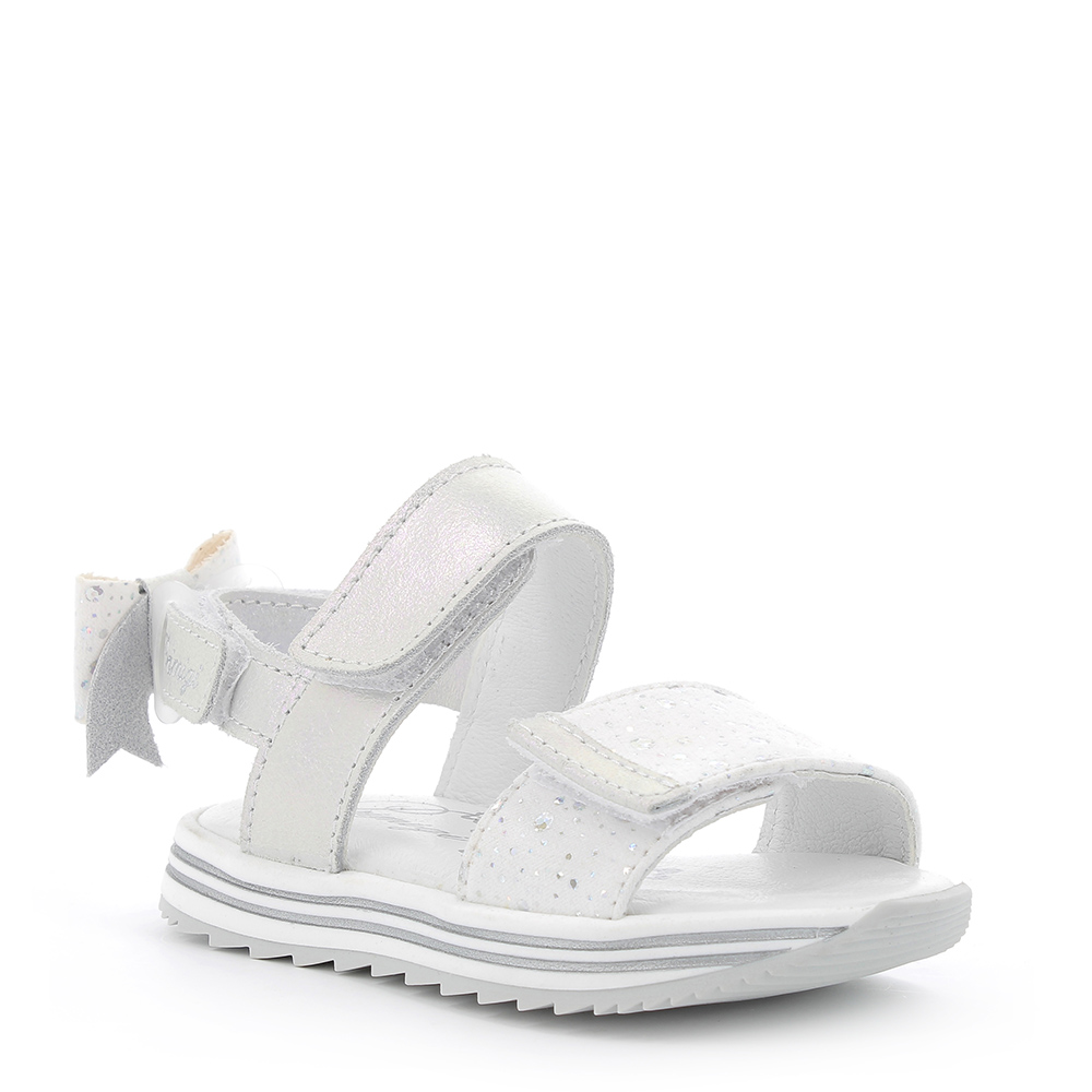 Image of Sandalo scamosciato con fiocco sul tallone