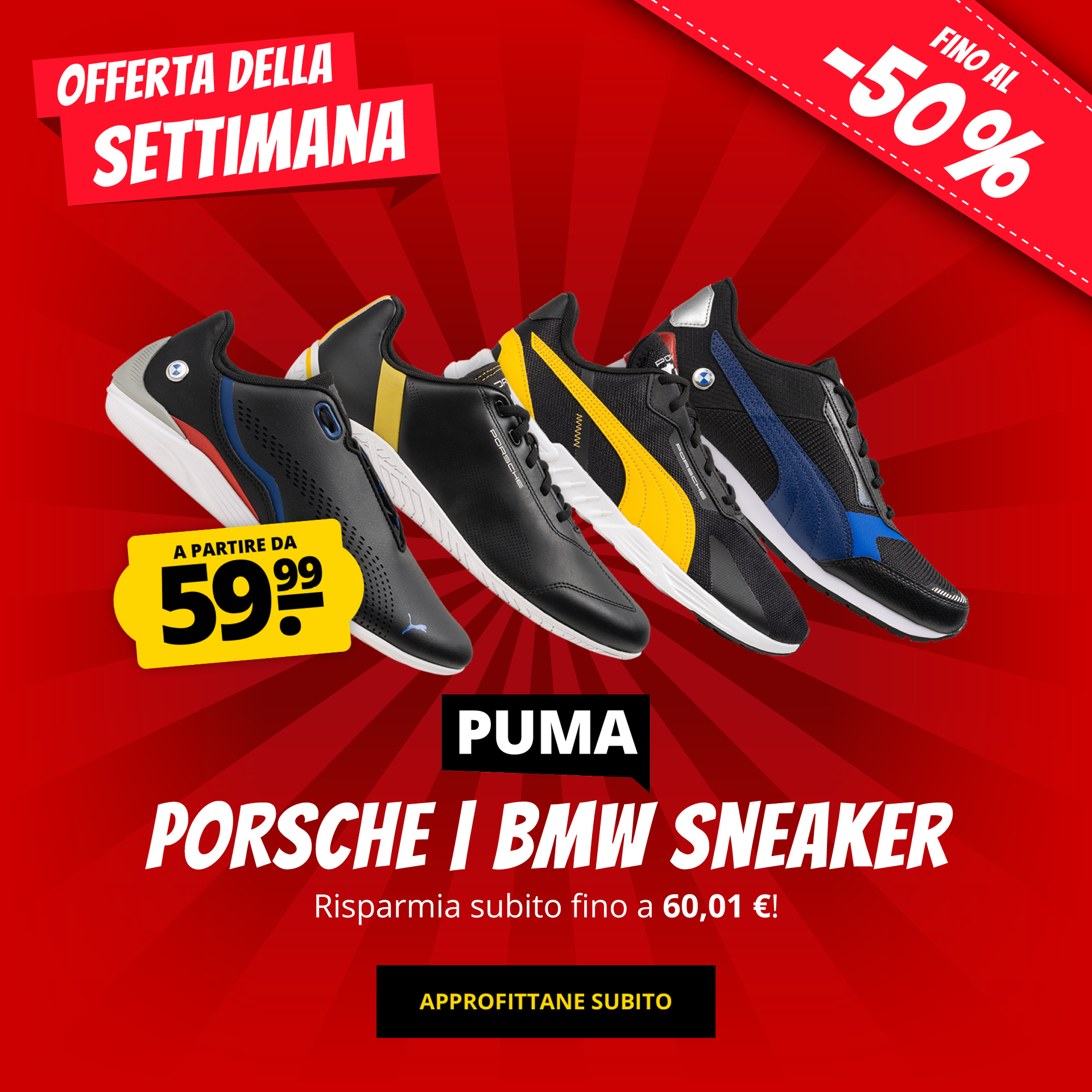 PUMA PORSCHE | BMW Sneaker a partire da 59,99 € acquista a prezzi convenienti su ScontoSport!