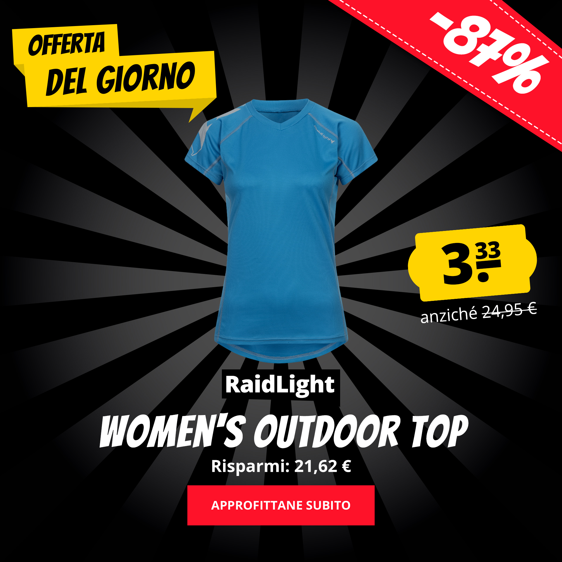 RaidLight Women's Outdoor Top solo 3,33 €