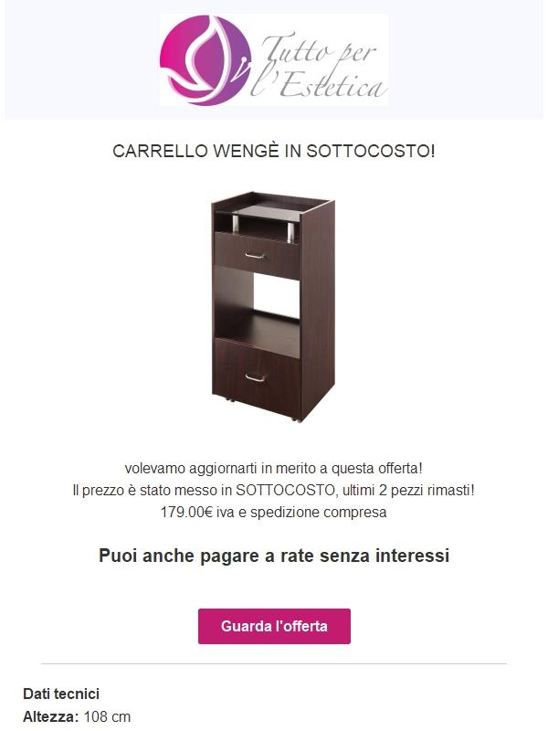 carrello in SOTTOCOSTO