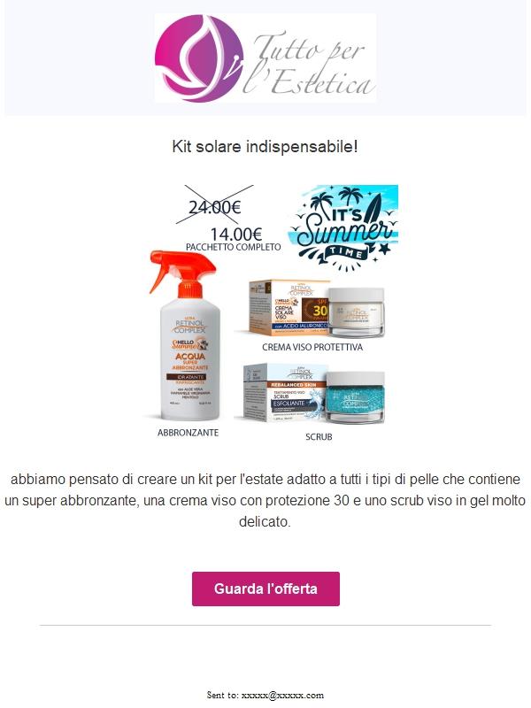 ecco il kit per il mare per te!