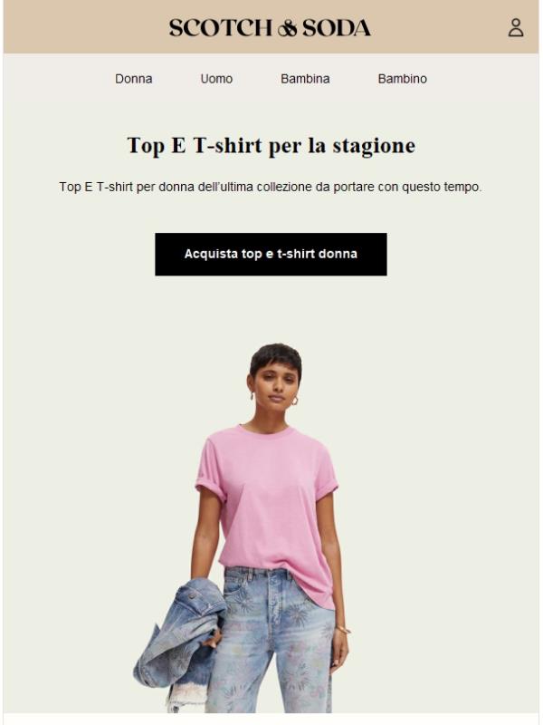 Con questo tempo hai bisogno di top e t-shirt