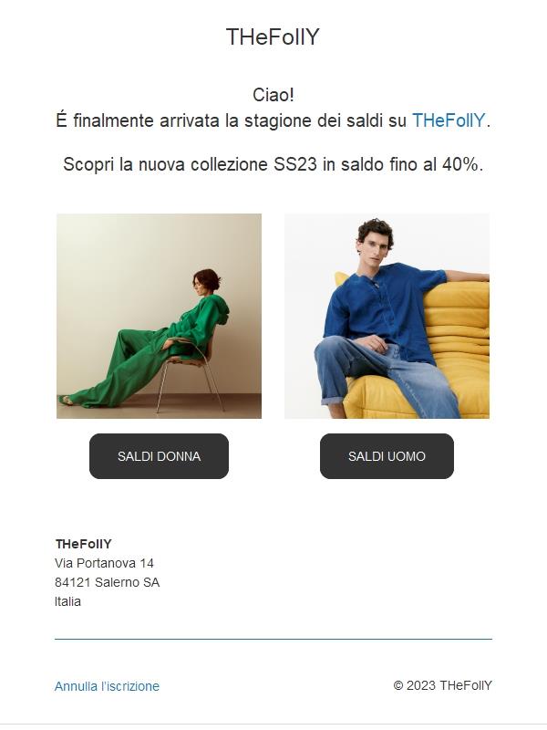 I saldi estivi di THe FollY sono finalmente arrivati!