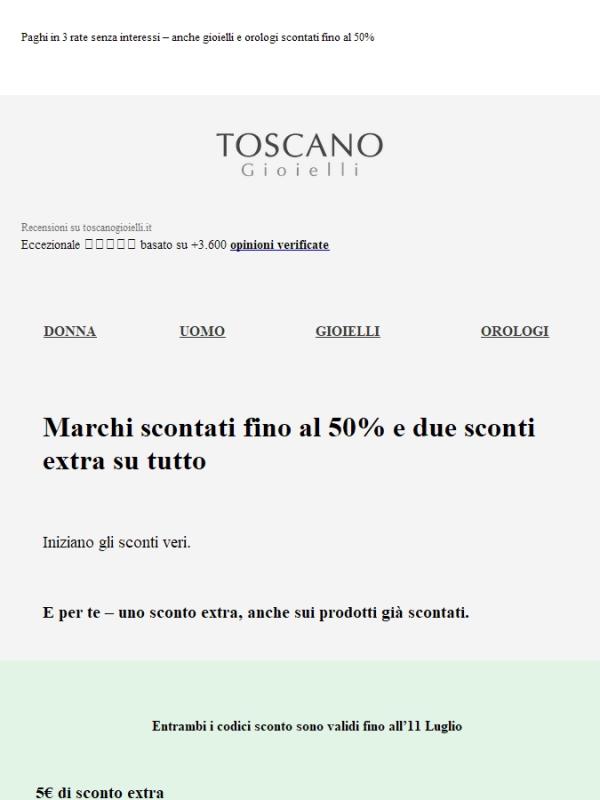 Sconto extra 15€ sui prodotti scontati fino al 50%