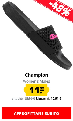 Champion Women's Mules solo 11,99 €!