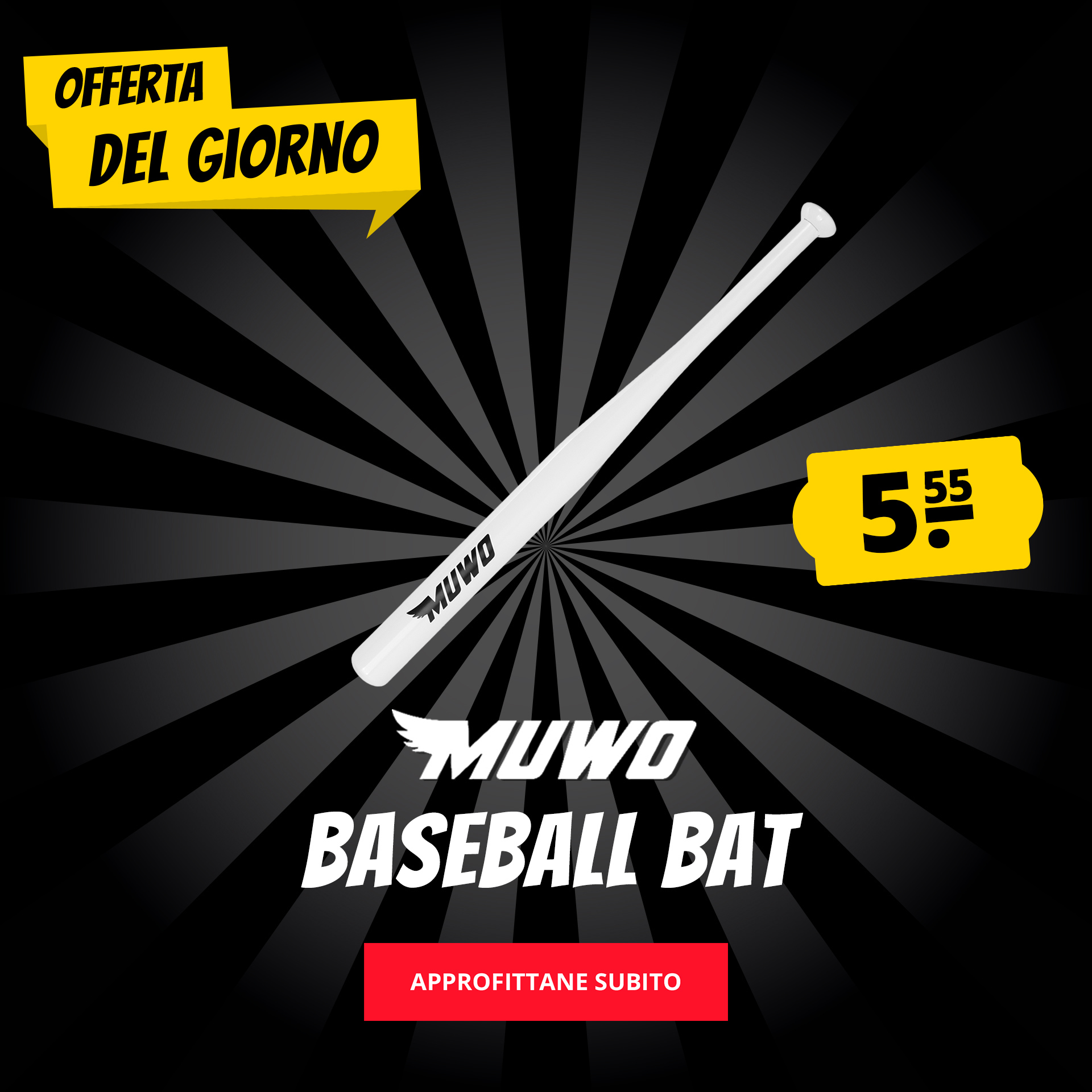 MUWO Baseball Bat solo 5,55 €