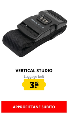 VERTICAL STUDIO Luggage belt solo 3,99 €!