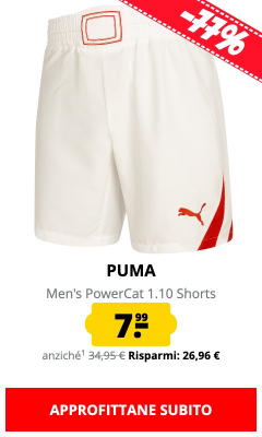 PUMA Men's PowerCat 1.10 Shorts solo 7,99 €!