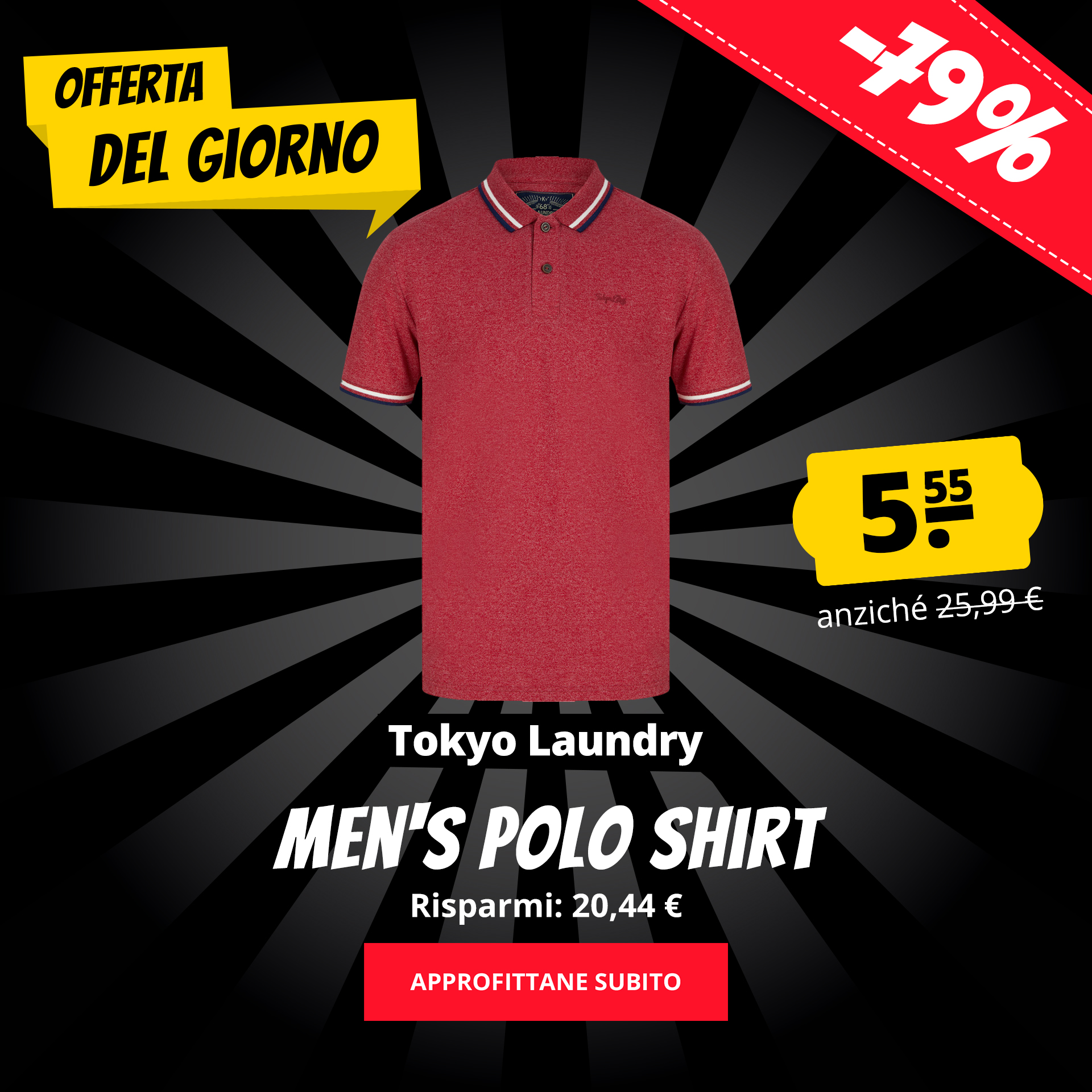 Tokyo Laundry Men's Polo Shirt solo 5,55 €