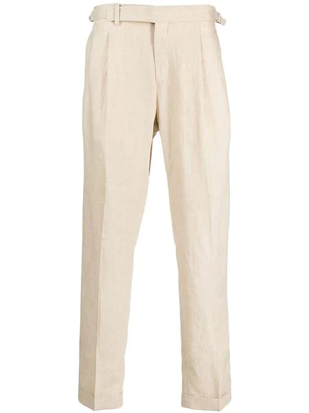 pantalone beige in lino