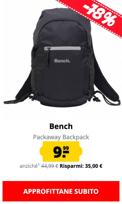 Bench Packaway Backpack solo 9,99 €!