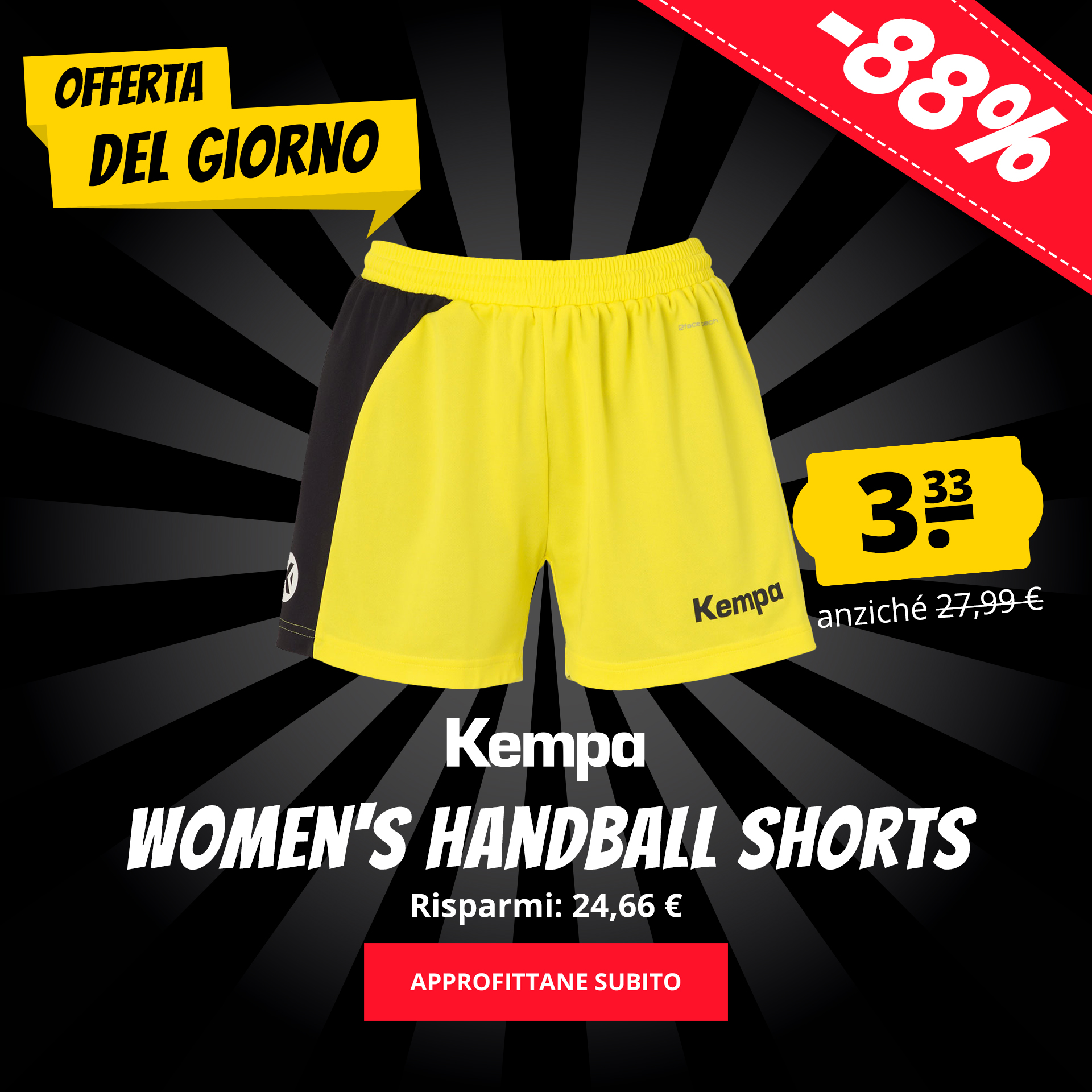 Kempa Women's Handball Shorts solo 3,33 €
