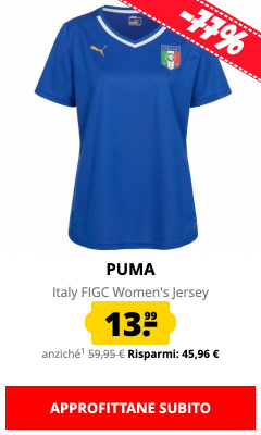 PUMA Italy FIGC Women's Jersey solo 13,99 €!