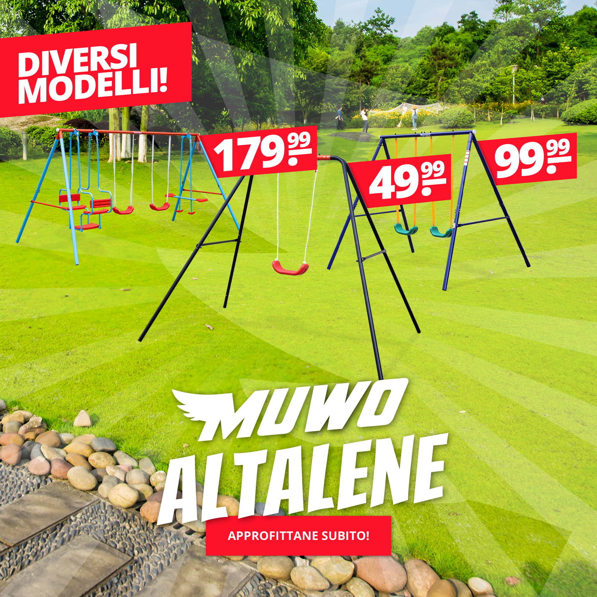 MUWO altalene a partire da 49,99 €