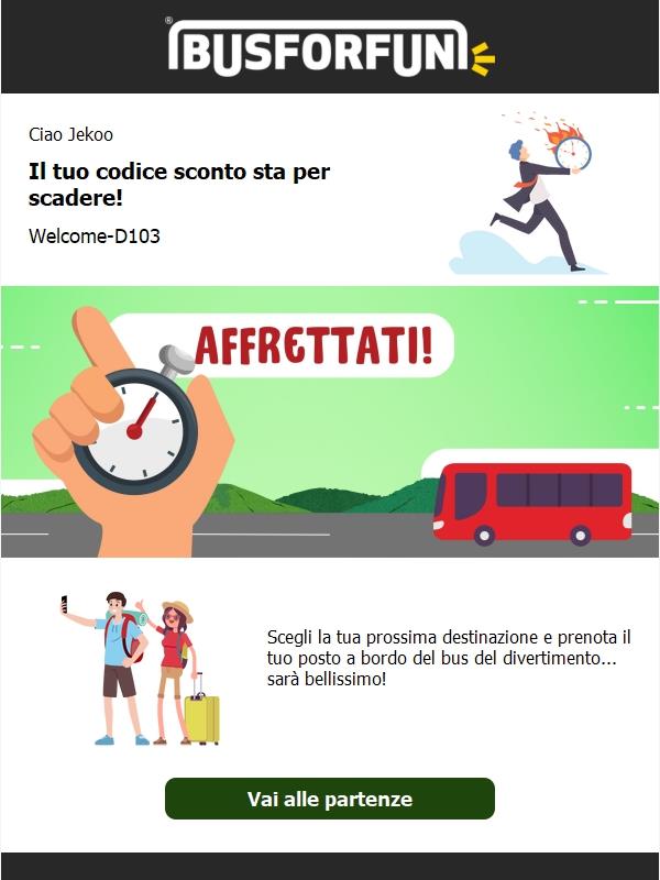 Jekoo il tuo codice sconto sta per scadere! ⏳