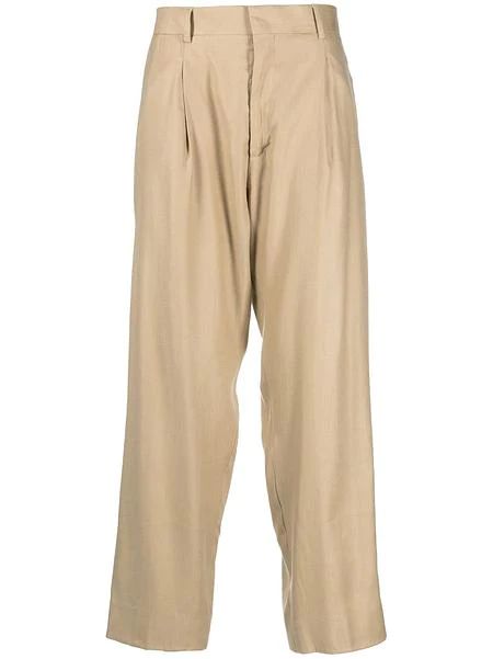pantalone beige in lino