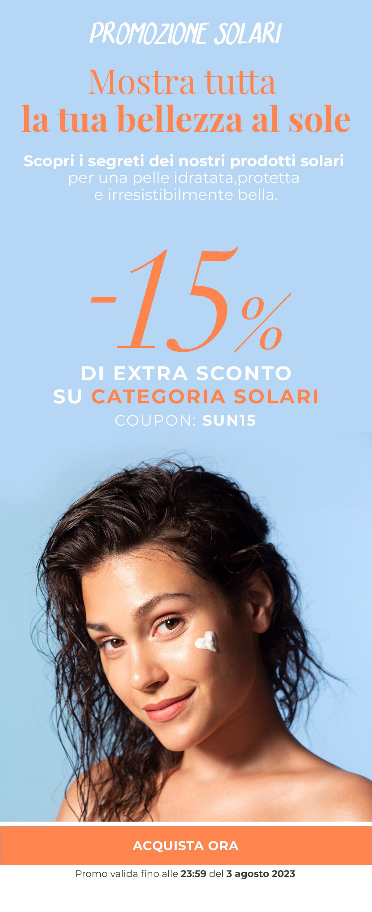 -15% extra sconto categoria solari coupon: SUN15