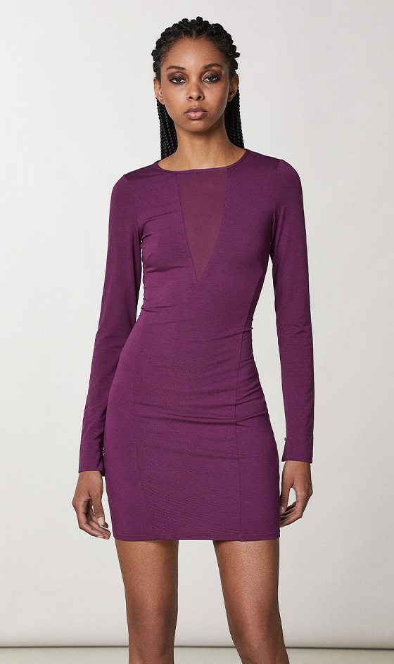 Mini abito in viscosa