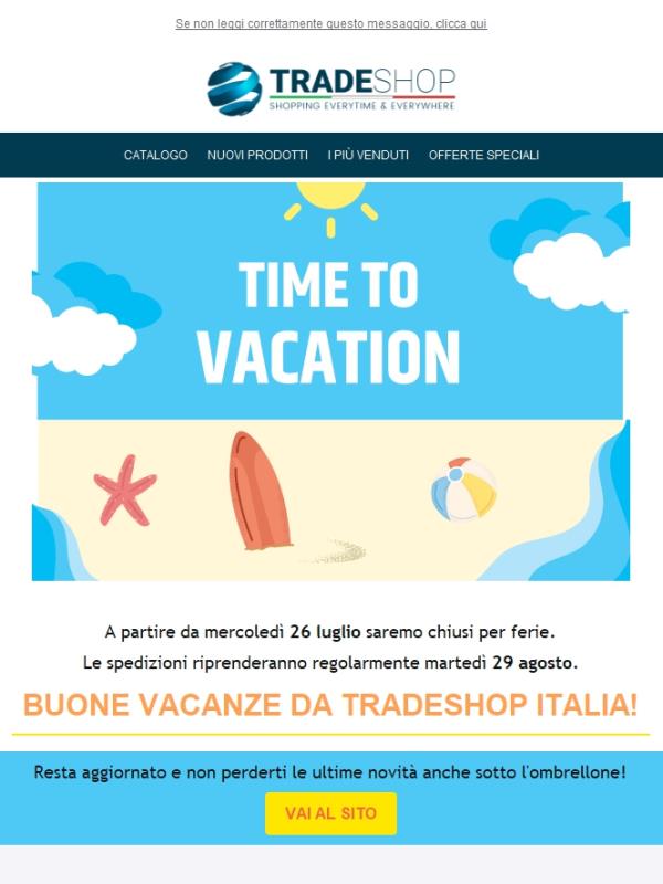 Ci prendiamo una pausa 🏖️ 🌊