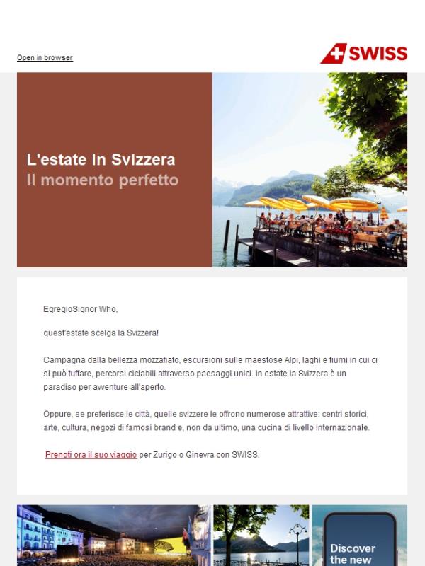 Esplorare la Svizzera ✈️