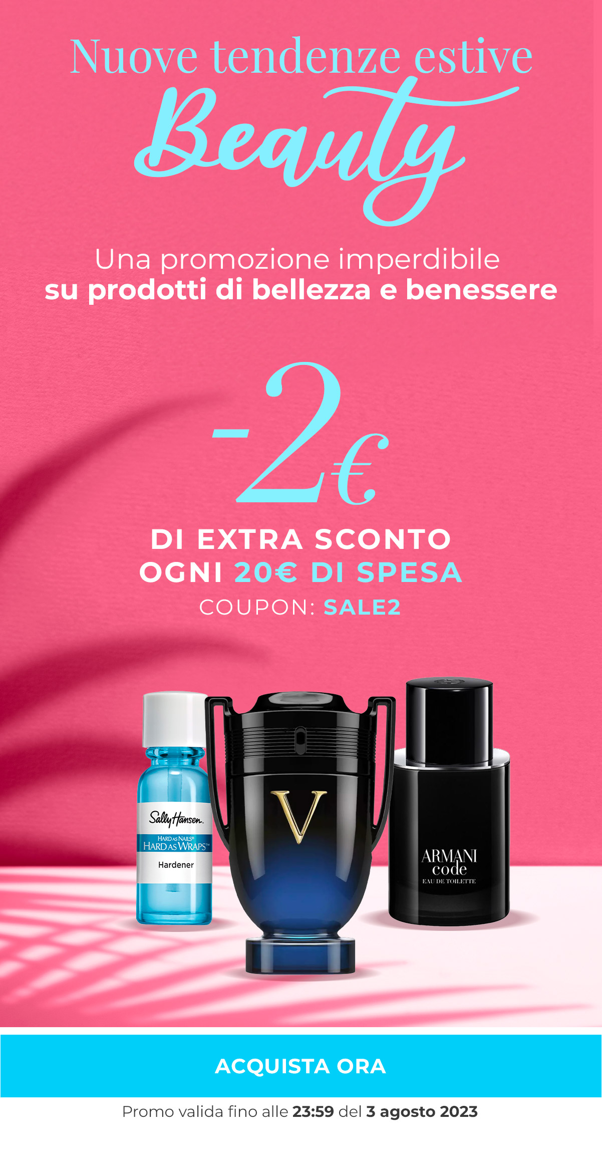-2€ di extra sconto ogni 20€ di spesa codice: SALE2
