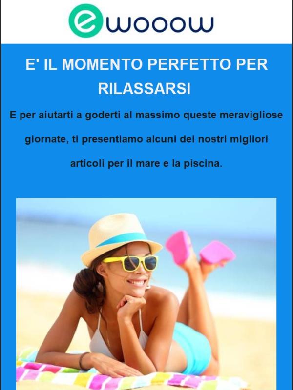 Approfitta del sole con i nostri articoli per mare e piscina!