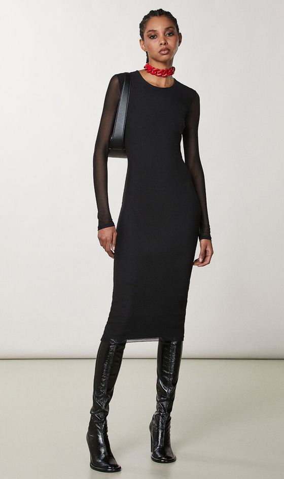 Abito lungo in tulle
