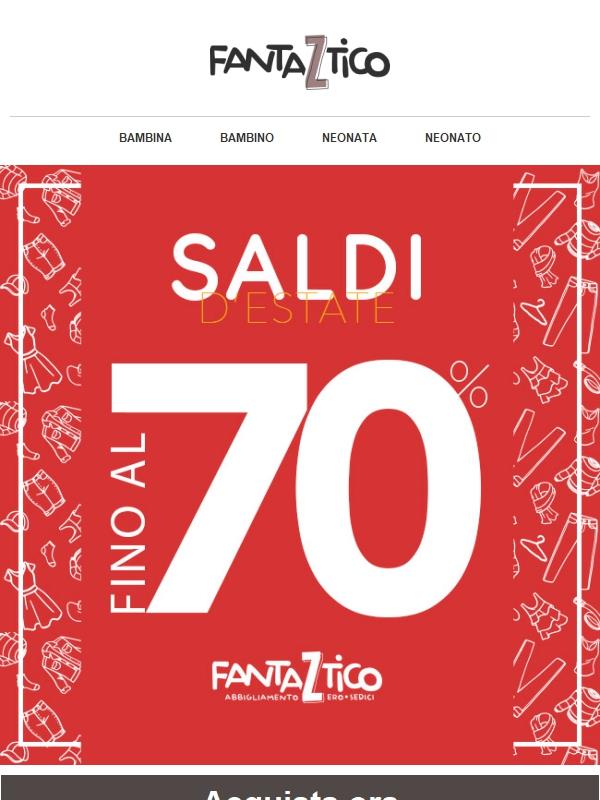 Fino al 70% di sconto!