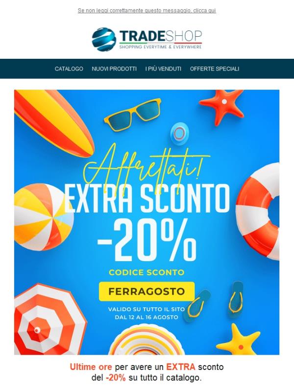 ⏱️Ultimissime ore: -20% di sconto🍧☀️