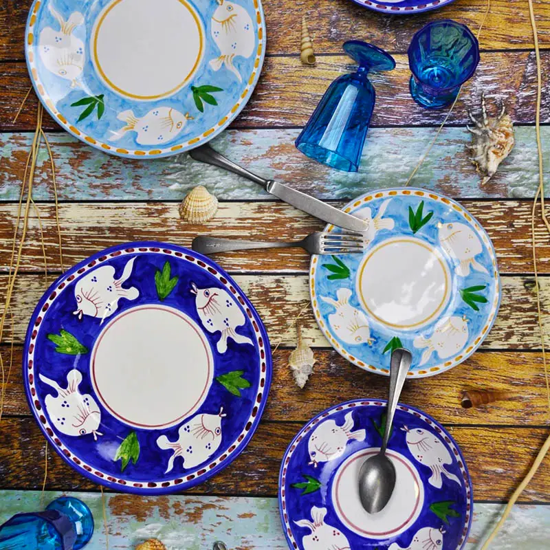 Arcucci servizi di piatti e accessori di ceramica della tradizione italiana