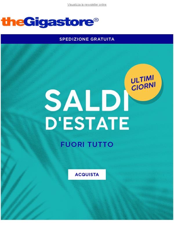 Saldi d'estate: ultimi giorni!