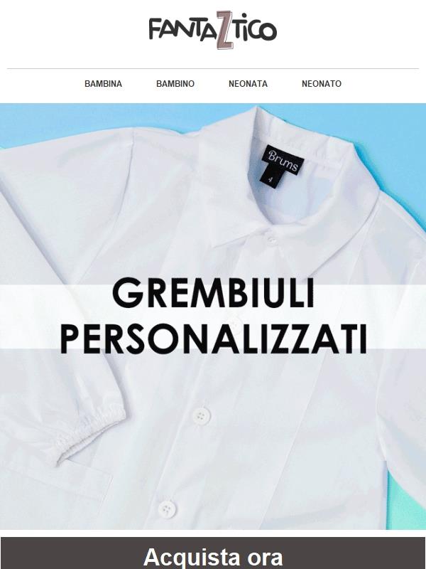 Top Grembiuli Personalizzati per te!