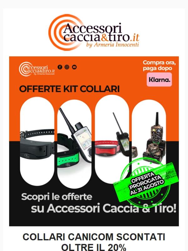 🚀 Scade il 31 Agosto: Collari Canicom KIT -20% + Spedizione Gratuita!