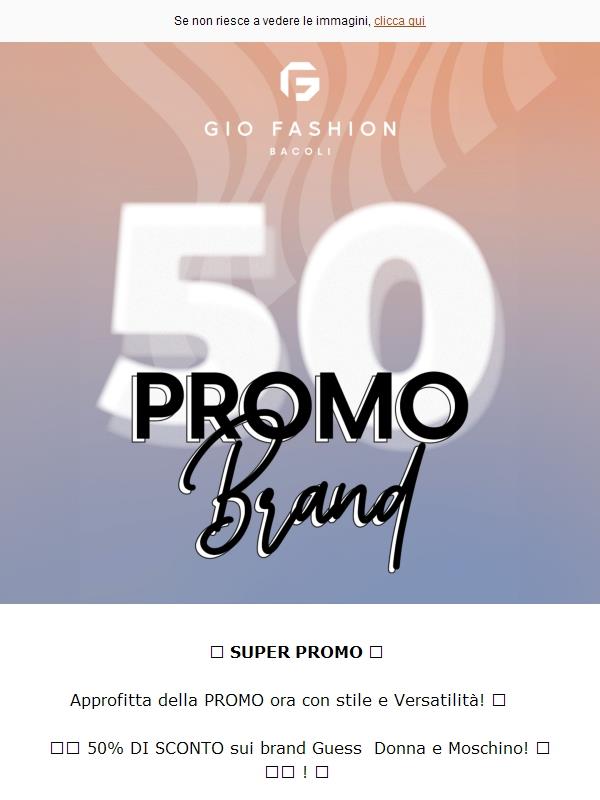 Grandi BRAND in super PROMO! 😇