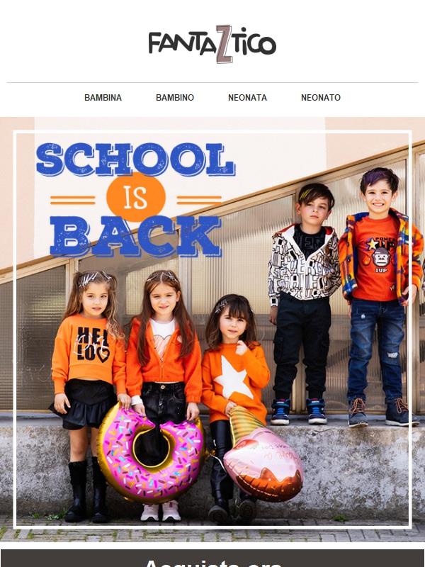 Tute, felpe, t-shirt: tutto per la scuola!