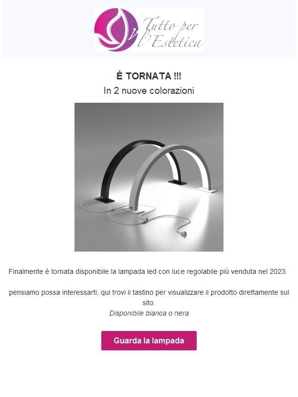 lampada led ad arco in offerta